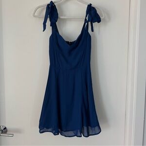 Reformation blue mini dress